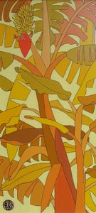 フランスの朱色の鐘, 2012, 木に油彩 作： Timothy Nathan Joel