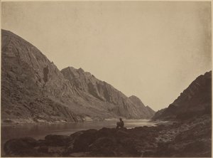 1871年、コロラド川、アイスバーグ・キャニオン上方写真 作： ティモシー・オサリバン