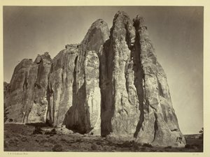 碑文岩の南側、1873年 作： Timothy OSullivan