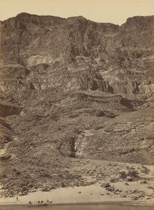 グランドキャニオンの壁」コロラド川、1872年（写真） 作： ティモシー・オサリバン