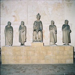 ヘンリー7世の像（12745-1313）、神聖ローマ皇帝、彼のカウンセラー1315（大理石）