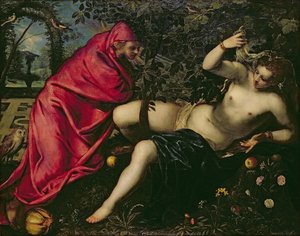 アンジェリカと隠者 作： Tintoretto