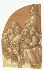 ピエタの一部 (リュネット コンポジションの左側) 作： Tintoretto