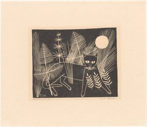 ジェロンの狩り 作： Tinus van Doorn (signed by artist)