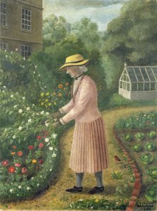 英国人女性 (コップフォード プレイスのニコラス夫人、96 歳) 作： Tirzah Ravilious