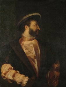 フランシス 1 世 (1494-1547)、フランス王 作： Titiaan (copy after)