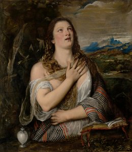 懺悔するマグダラの女 作： Titian (Tiziano Vecellio)