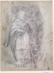 使徒（紙に木炭） 作： Titian (c.1488 1576)