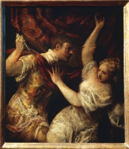 オーストリア、ウィーン、タルクィニウス、ルクレティア 作： Titian (c.1488 1576)
