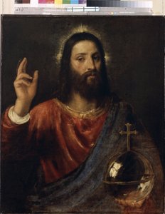 サルヴァトール・ムンディ（世界の救世主） 1570年頃 油彩・カンヴァス 作： Titian (c.1488 1576)