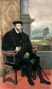 皇帝シャルル5世の肖像 作： Titian (c.1488 1576)