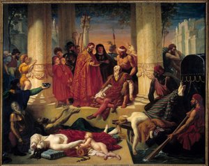 ティツィアーノ（1490-1576）の死、8月27日 作： Tiziano Vecelli