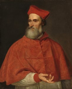 ピエトロ・ベンボ枢機卿の肖像」1540年頃（油彩・キャンバス 作： Tiziano Vecelli