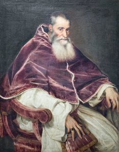 教皇パウロ 3 世の肖像 作： Titian (c.1488 1576)