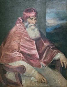 教皇パウロ 3 世の肖像 作： Titian (c.1488 1576)
