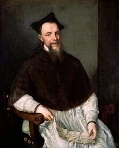 ルドヴィコ・ベッカデッリ（トレント公会議に参加）の肖像 ティツィアーノ・ヴェチェッリオ（1490～1576年頃）の絵画 作： Titian (c.1488 1576)