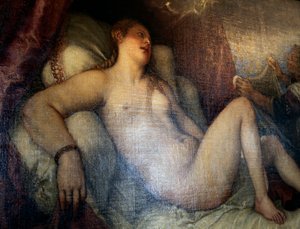 「ダナエ」、c1554 作： Titian