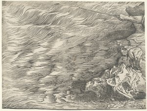 紅海へのファラオ軍の水没 作： Titian