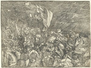 紅海へのファラオ軍の水没 作： Titian