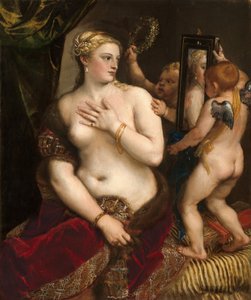 鏡を持つヴィーナス」1555年頃 作： Titian