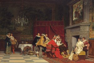 枢機卿の所で、1880 作： Tito Conti