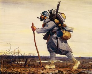 第一次世界大戦時のフランス軍兵士 作： Tito Saubidet
