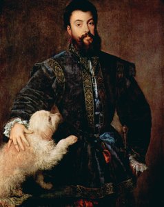 フェデリコ2世の肖像画、マントヴァ公、1500-1540、c1525。 作： Tiziano Vecelli