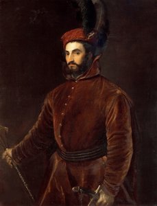 Ippolito de Medici 1511-1535、およそ1533-1534の肖像。 作： Tiziano Vecelli