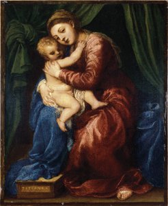 聖母子 作： Tiziano Vecelli