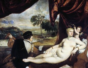 金星とリュート奏者、c1565-1570