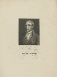 ヴィルヘルム・トラウゴット・クリュッグの肖像 1770～1842 年、1828～1829 年。 作： Tobias Falcke