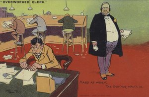働き過ぎの店員、一生懸命働いて、知事が入ります 作： Tom Browne