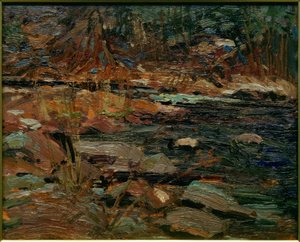 ポッターズクリーク、カヌー湖 作： Tom Thomson