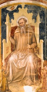 聖ロムアルド、トンマーゾ・ダ・モデナ（1326-1379）作、フレスコ画、サン・ニコロ教会、トレヴィーゾ 作： Tomaso da (late 15th century) Modena