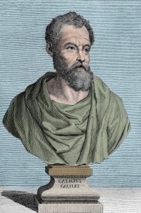 イタリアの天文学者ガリレオ・ガリレイ（1564-1642）の肖像 Tommaso Piroli（1752-1824）の版画 個人蔵