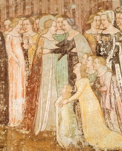 聖ウルスラの物語」より「別れ」（細部 作： Tommaso da Modena