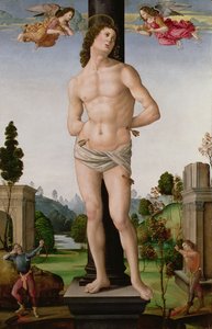 聖セバスチャンの殉教、c.1490-95 作： Tommaso di Piero