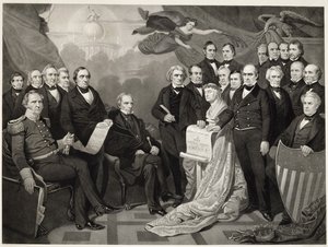 ユニオン、1852年（織り紙に彫刻） 作： Tompkins Harrison after Matteson