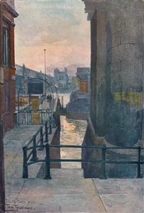 ブラックフライアーズピア、c1901 作： Tony Grubhofer