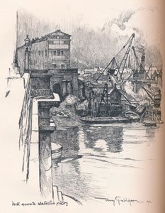 ドックの向かい側のウォータールーピア、c1902 作： Tony Grubhofer