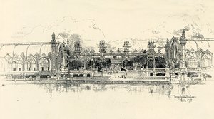 トニーグラブホーファーによる園芸と林業のパビリオン、1900年。 作： Tony Grubhofer