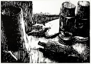 黒と白のボトル 作： Tore Bahnson
