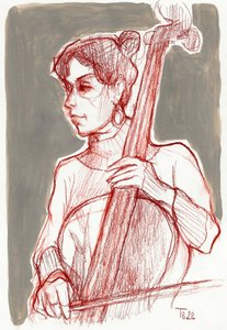 情熱的なチェロ奏者 作： Tore Bahnson
