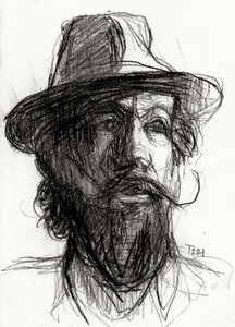 迫力あるひげの肖像画 作： Tore Bahnson