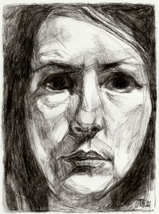 強烈な女性の肖像 作： Tore Bahnson