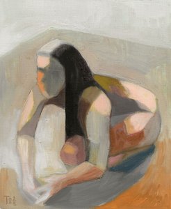 物思いにふける抽象的な人物 作： Tore Bahnson
