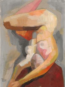 温かみのある抽象的な人物像 作： Tore Bahnson