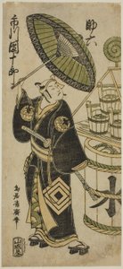 四代目市川團十郎 四月四月、中村劇場で上演された舞台『長生殿不断桜』の助六役。