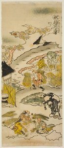 秋 稲刈りの図（秋：稲刈りの図）「四季の百姓」シリーズ第3弾 作： Torii Kiyomasu II