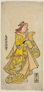 てぇ あｃとｒ 賛助 カンタロ いい あｓ お七 員 テェ ｐァｙ ”七草 復帰 祖が、” ペｒフォｒめｄ あｔ テェ 市村 テェ宛ｒ 員 テェ フィｒｓｔ 門ｔｈ、 １７１８ 作： Torii Kiyomasu II